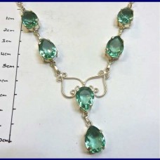 necklace..green topaz